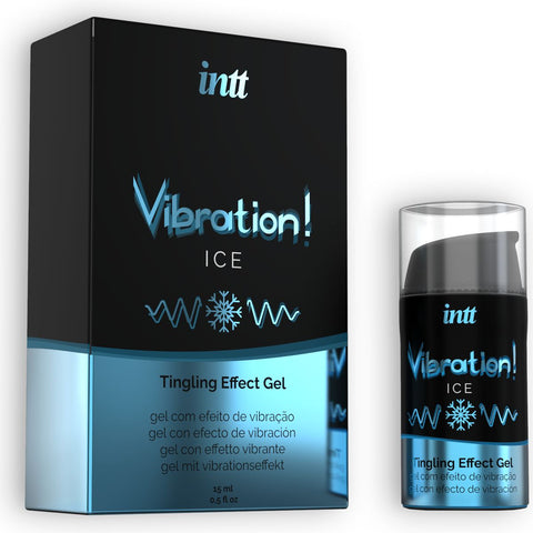 Gel Vibrador Líquido ICE INTT 15ml – Vibração, Pulsação e Frescura