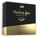 Colar de Pérolas acompanhado do Gel de Massagem com Colar de Pérolas, perfeito para a diversão do casal.