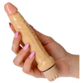 Vibrador Real Rapture Jelly Hurricane com design realístico e texturas estimulantes, 18.5cm de comprimento e 3cm de diâmetro.