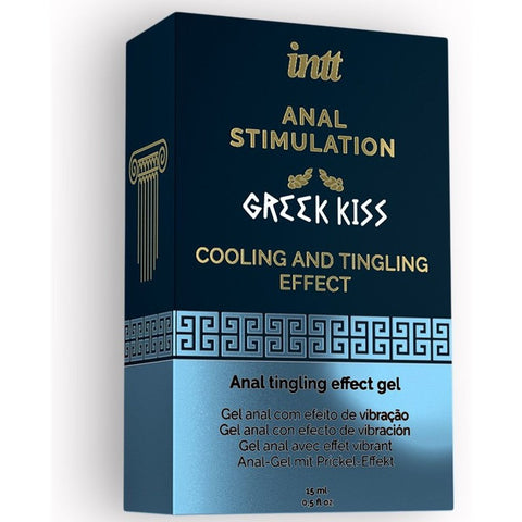 GREEK KISS INTT Gel Estimulante para ANAL, 15ml - ideal para apimentar o seu momento íntimo com efeito de vibração.