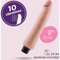 Vibrador Super Realistico SkinSense CasaNova de 23cm e 4cm de diâmetro, projetado para intensas experiências de prazer.