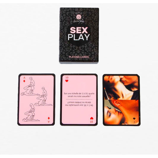Jogo Cartas Sex Play (55 cartas de perguntas, sedução, fantasias eróticas) (Português) - Pérola SexShop