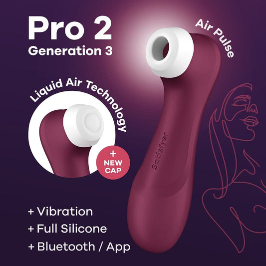 Estimulador Satisfyer Pro 2 Generation 3, APP, Vibração, Silicone - Pérola SexShop