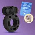 Anel Vibratório Booster 1 vibração com lubrificante monodose, ideal para prolongar o prazer.