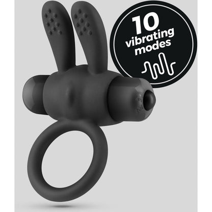 Anel Vibratório Pluto 10 Vibrações | Silicone e ABS - Pérola SexShop