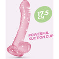 Dildo Hudini Rosa Flexível em Jelly 17,5cm Ø3,5cm - Prazer Realista e Fixação Segura  Crushious   