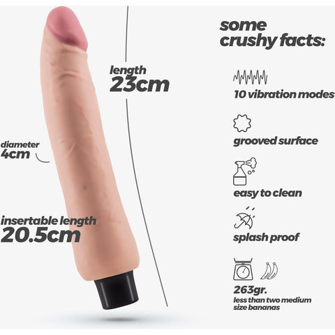 Desclose do Vibrador Super Realistico SkinSense CasaNova com suas 10 vibrações para momentos íntimos únicos.