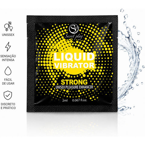 Gel Vibrador Líquido Forte Unissexo Secret Play — Efeito Imediato 30s | Monodose 2ml