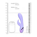 LOVELINE Smooth Silicone Rabbit Violela 20cm Ø4cm, 10vibrações  LoveLine   