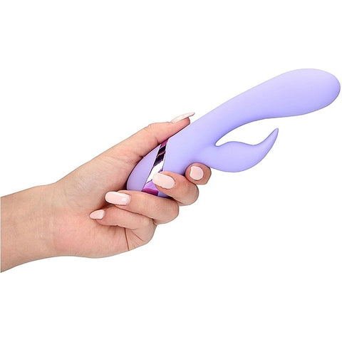 LOVELINE Smooth Silicone Rabbit Violela 20cm Ø4cm, 10vibrações  LoveLine   