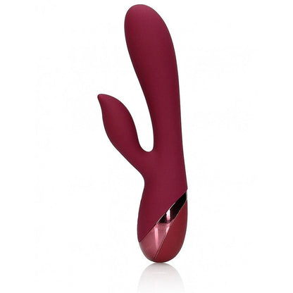LOVELINE Smooth Silicone Rabbit Vermelho 20cm Ø4cm, 10vibrações - Pérola SexShop