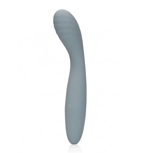LOVELINE Smooth Silicone G-Spot Cinzento, 18cm Ø2.8cm, 10vibrações - Pérola SexShop
