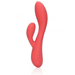 LOVELINE Smooth Silicone Rabbit Rosa, 20cm Ø3.6cm, 10vibrações - Pérola SexShop