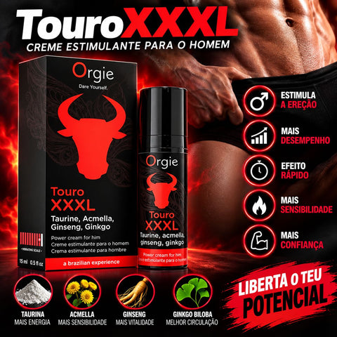 Creme Estimulante Erecção FORTE, Touro XXXL 15ml