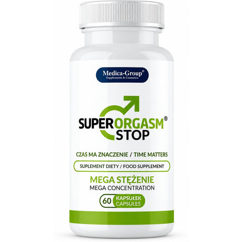 Super Orgasm Stop | Retardante Ejaculação | Maca, Ginseng, Tribulus | Medica-Group