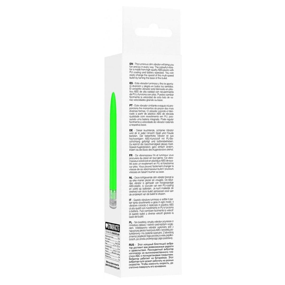 Vibrador Clássico Eleni Verde Super Soft 13,9cm Ø3,6cm - Vibração Regulável