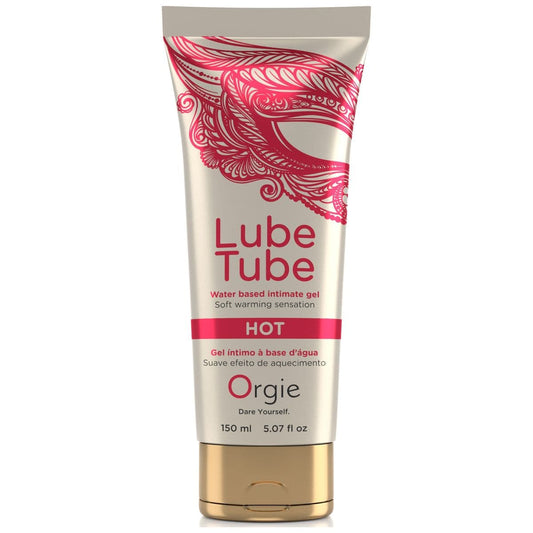 Lubrificante Lube Tube 150ml Hot/Quente - Sensação de Aquecimento para Experiências Sensuais  Orgie   