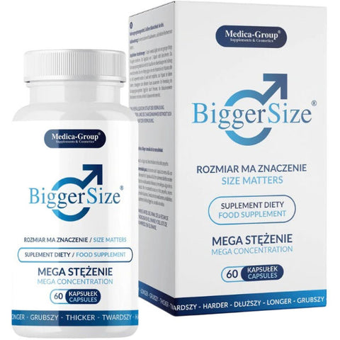BiggerSize Aumento Pénis 60 Cápsulas - Maca, Ginseng, Tribulus Terrestris