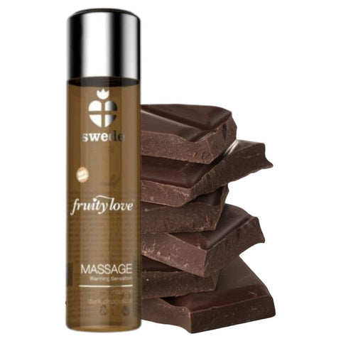 Óleo Massagem Fruity, Comestível efeito Calor Chocolate 60ml  Swede   