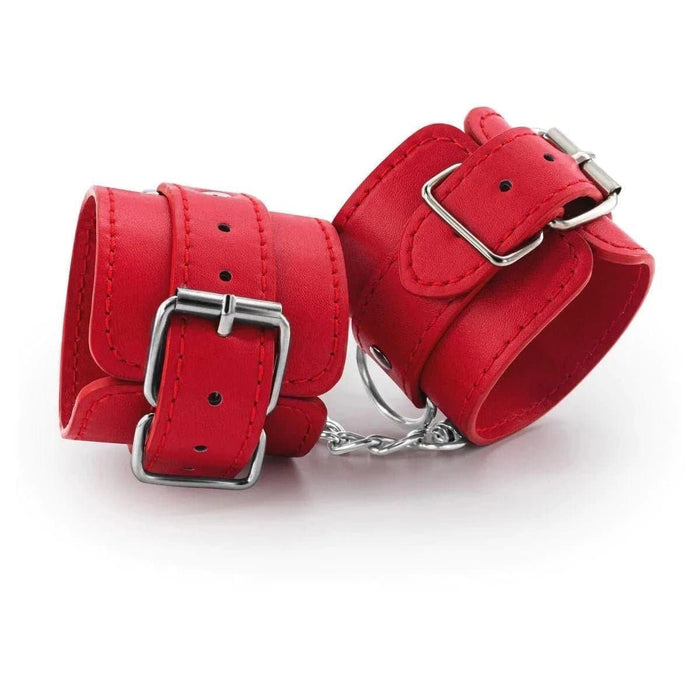 Algemas Couro Bondage Love Vermelhas Crushious