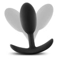 Anal Adventures Vibra Plug Médio Preto com esfera, 10.1cm Ø3.8cm  Blush Novelties   