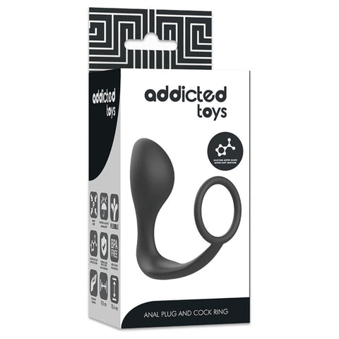 Anel Cock Ring com estimulação prostática ADDICTED 100% Silicone  Blush Novelties   