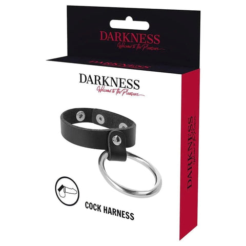 Anel DARKNESS de Metal Duplo e Couro  Darkness   