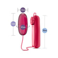 Bala Ovo Vibratório bYours Power Bullet Vermelho, 5.5cm Ø2.5cm, vibração regulável  Blush Novelties   