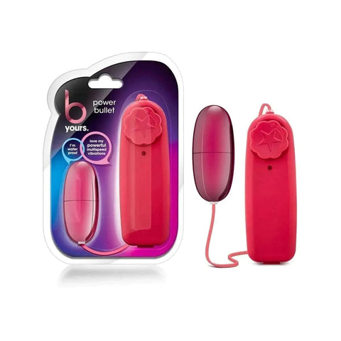 Bala Ovo Vibratório bYours Power Bullet Vermelho, 5.5cm Ø2.5cm, vibração regulável  Blush Novelties   