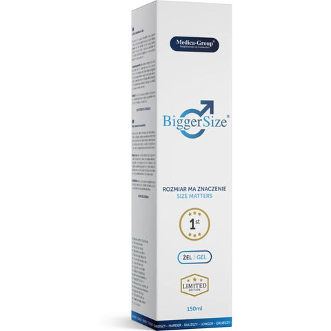 BiggerSize Gel Aumento Pénis 150ml - Aumenta Tamanho, Espessura e Sensibilidade