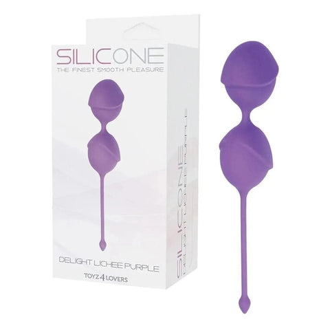 Bolas Vaginais Delight Lichee Roxo, 100% Silicone, 19.5cm Ø3.5cm, 100gr  Toyz4Lovers   