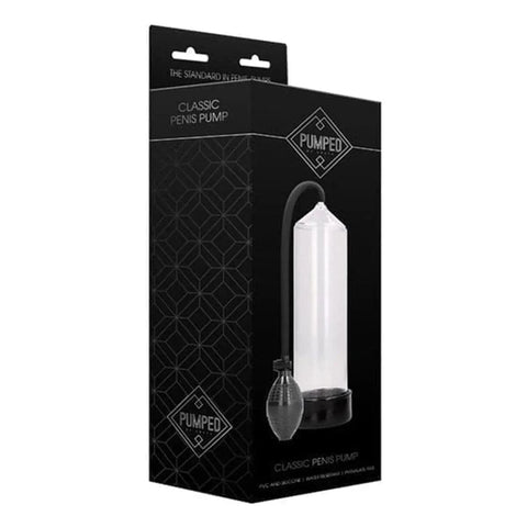 Classic Penis Pump Transparente, Boa Sucção, 23cm Ø6cm  Pumped   