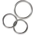 Conjunto 3 Anéis Metal Cock Rings, Ø3.8 a 5cm  Toyz4Lovers   