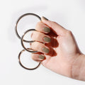 Conjunto 3 Anéis Metal Cock Rings, Ø3.8 a 5cm  Toyz4Lovers   