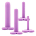 Conjunto 4 Dilatadores Vaginais Wellness Roxo, 100% Silicone  Blush Novelties   