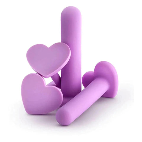 Conjunto 4 Dilatadores Vaginais Wellness Roxo, 100% Silicone  Blush Novelties   