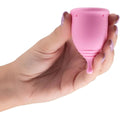 Copo Menstrual Minerva S + L 100% Silicone, 2un 23-30ml, 6.9cm Ø4.7cm  Crushious   