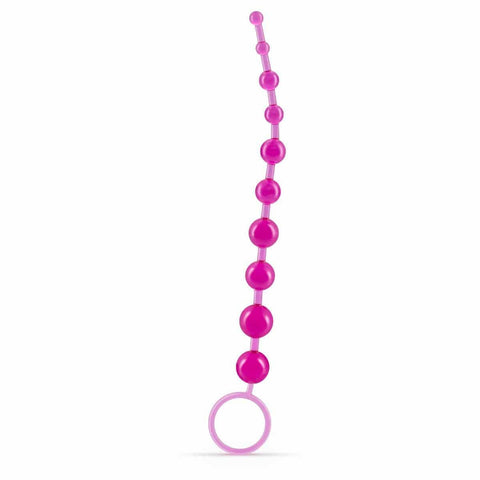 Cordão 10 Pérolas Anal Crushious Rosa, 30cm  Crushious   