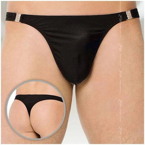 Cueca 4432 Preto com abertura fácil  Softline   