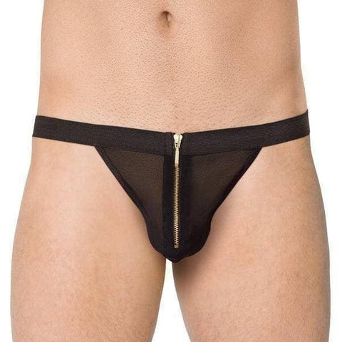 Cueca 4501 Preto com abertura frontal, Tamanho único  Softline   