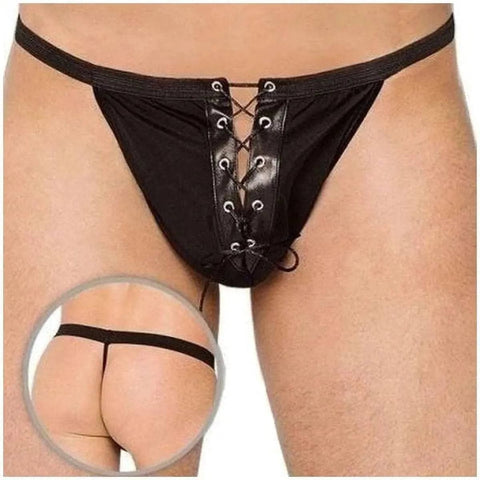 Cueca 450810 Preto com abertura frontal, Tamanho único  Softline   