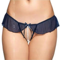 Cueca com Abertura Vaginal, Softline 2501, Azul  Softline   