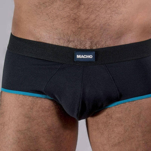 Cueca Macho Slip MS24B Preto  Macho   