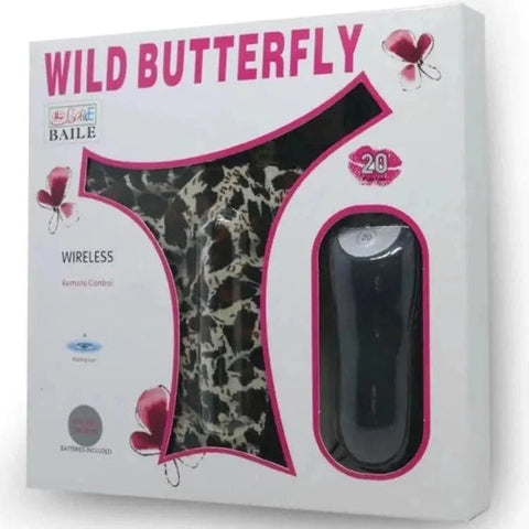 Cueca Vibratória Wild Butterfly Wireless (BALA E COMANDO ROXO), Tamanho único  Baile   