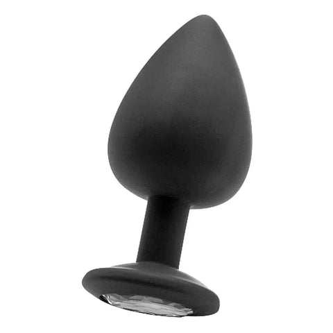 Diamond Plug Anal Extra-Grande Preto, 9.5cm Ø4cm  Ouch!   