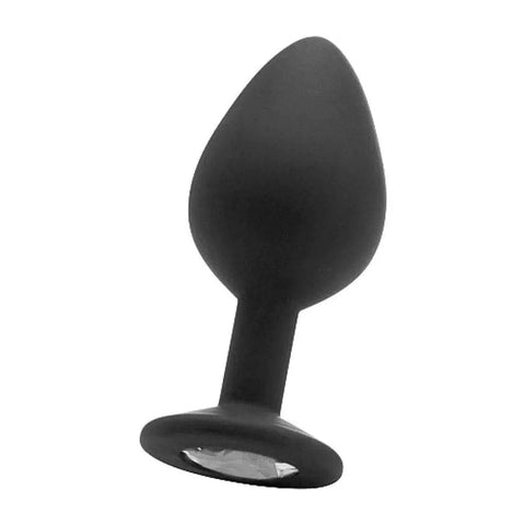 Diamond Plug Anal Grande Preto, 8.2cm Ø3.5cm  Ouch!   