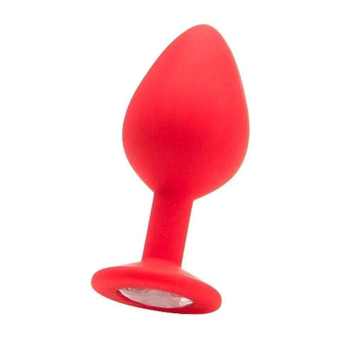 Diamond Plug Anal Grande Vermelho, 8.2cm Ø3.5cm  Ouch!   