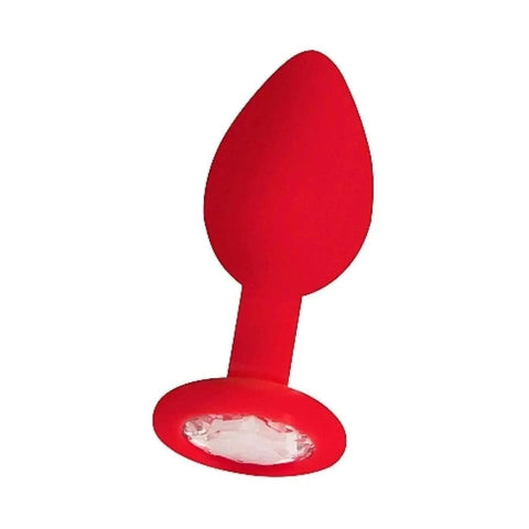 Diamond Plug Anal Pequeno Vermelho, 7.3cm Ø3cm  Ouch!   