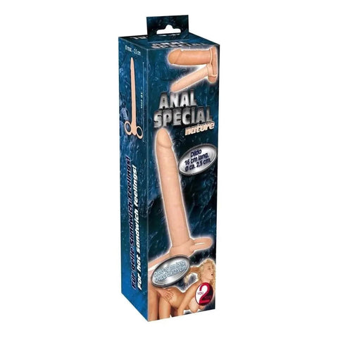 Dildo Anal Branco para Dupla Penetração, 15cm Ø2.5cm  You2Toys   