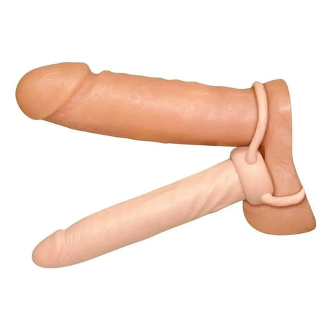 Dildo Anal Branco para Dupla Penetração, 15cm Ø2.5cm  You2Toys   